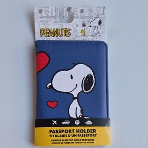 Peanuts Snoopy Blue and Red Passport Cover